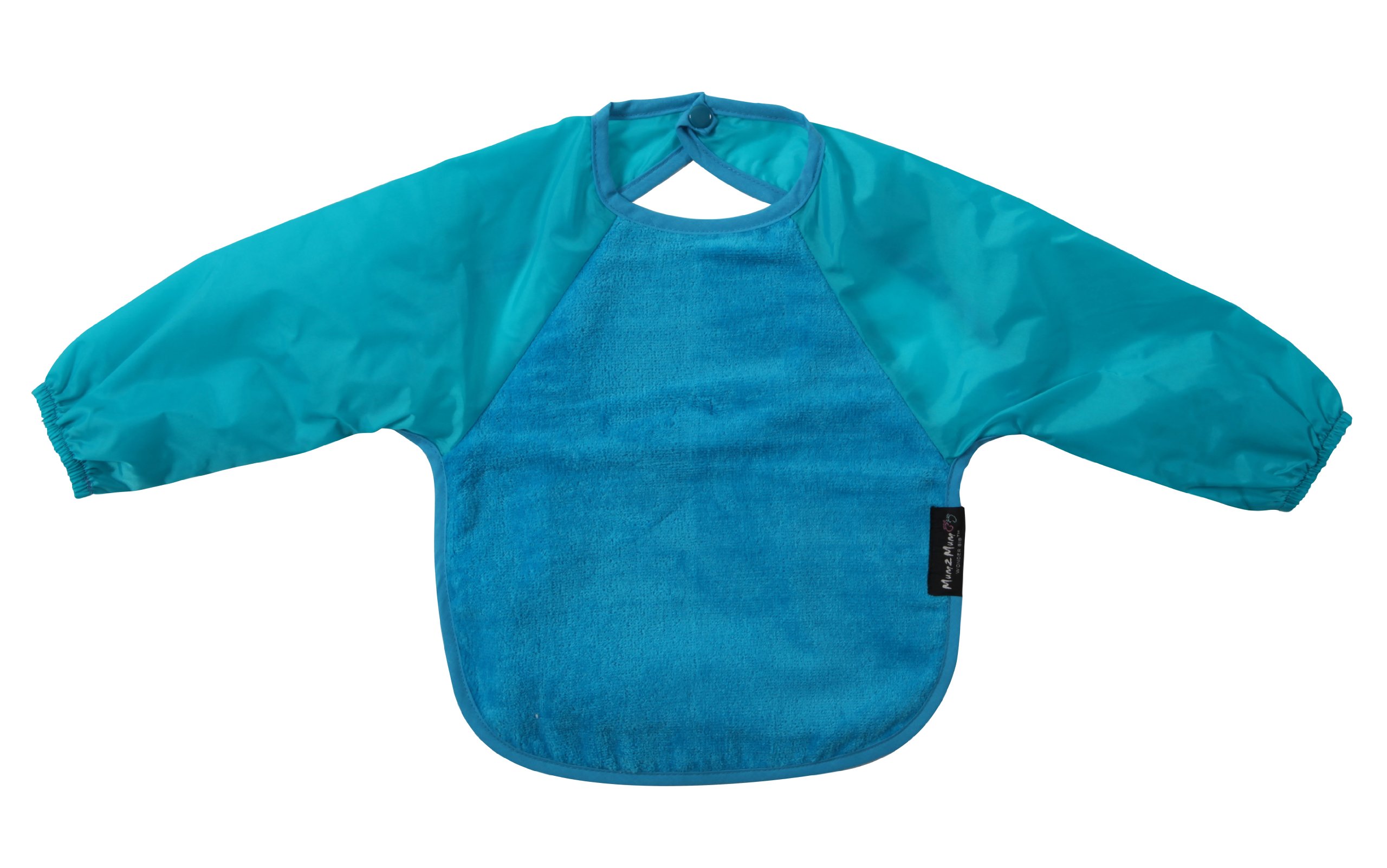 Amazon.co.jp: Mum 2 Mum 長袖エプロンS ターコイズブルー : ベビー